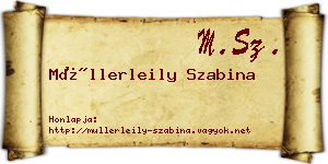 Müllerleily Szabina névjegykártya